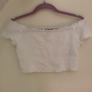 off the shoulder crop top